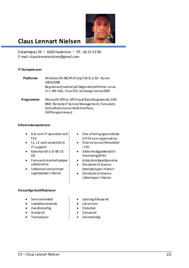 cv it kompetencer cv it kompetencer